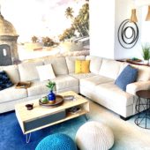 Couch | Atlantis San Juan | San Juan Puerto Rico | Plentiful Views at Atlantis | Luxury Vacation Rental